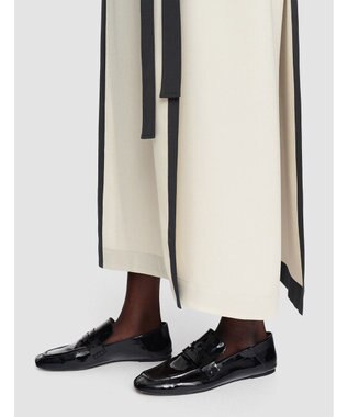 JOSEPH ヘビーシルククレープアニメーション　ベルテッドドレス Oat/Slate