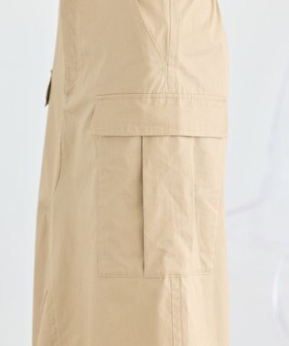 earth music&ecology ミリタリーリメイク風スカート Beige