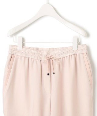 ICB 【接触冷感・UVケア・速乾・洗える】FluidBackSatin ドロストパンツ ピンクベージュ系［WEB限定］