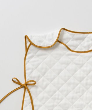 京和晒綿紗 【BABY】ベビーガーゼスリーパー　（脱脂綿キルト）　2重合わせ マスタードバイアス