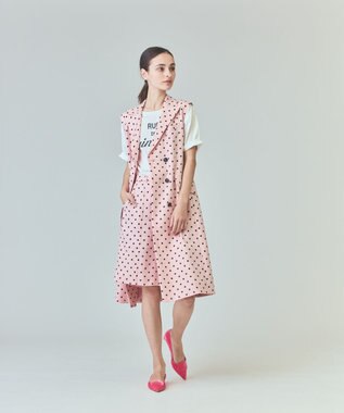 GRACE CONTINENTAL ドットジレドレス ピンク