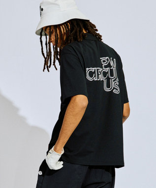 PW CIRCULUS 【UV遮蔽率90% UVカット / 速乾 / ストレッチ】【MEN】NEW ベーシックポロ ゴルフ ブラック系