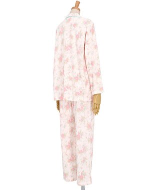 Wing パジャマ 綿100%(本体) 長袖 長ズボン レディース EP7050 ウイング／ワコール ピンク