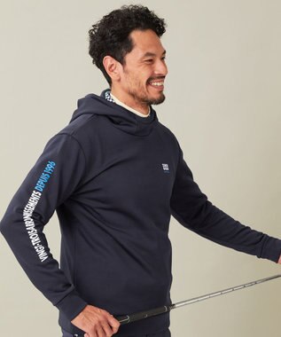 23区GOLF 【MEN】ストレッチ裏フリース フーディー ネイビー系