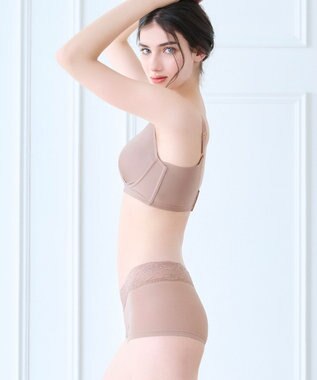 BRADELIS New York 【BRADELIS New York / 伸びる・綿混・浅め】モモパンツ・ボーイレッグショーツ#305 優しい素材で履き心地快適なショーツ モカベージュ2