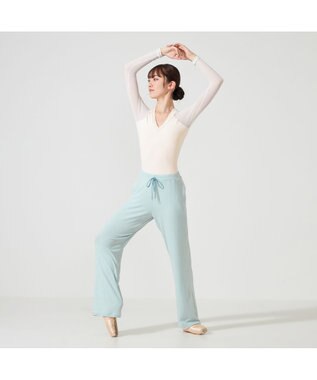 Chacott ◎【Nela ライン】ウォームアップパンツ アクアグリーン