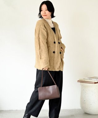 MORROW by thank 【石岡真実コラボ】NOAH ショルダーバッグ ダークブラウン