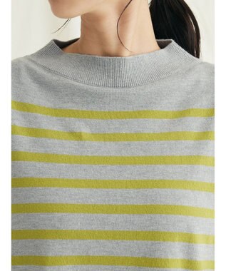 CRAFT STANDARD BOUTIQUE とてもちボーダーニットプルオーバー Gray Mixture