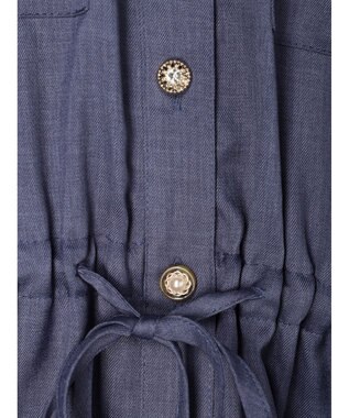 Green Parks ・ＥＬＥＮＣＡＲＥ　ＤＵＥ　イロイロ釦ドロストワンピース Black