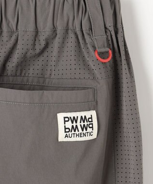 PW CIRCULUS 【MEN】サイドパンチング テーパードパンツ ゴルフ グレー系
