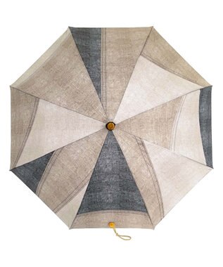 +RING 【限定/日本製】UNISEX 長傘60cm BRN denim-like pattern SR345 ブラウン