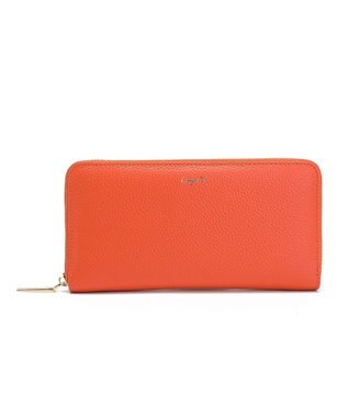 style code 【Ungrid/アングリッド】　【牛革】　牛革ラウンドZIP長財布 オレンジ