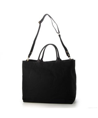 UNBILLION perche パラフィンキャンバス2wayボストントート ブラックブラック