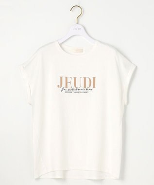 ANY SIS 【接触冷感・UVケア】冷感ロゴ Tシャツ オフ