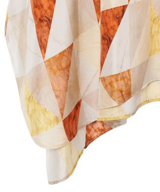 JOSEPH マーブルプリント　シルクシャツ Sun down combo