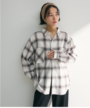 Green Parks アソートレギュラーカラーシャツ Check Black