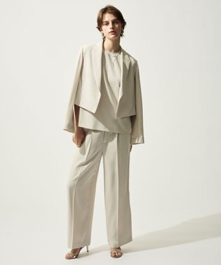 uncrave クールタッチツイル ショートジャケット グレージュ