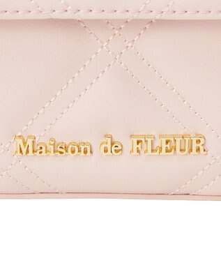 Maison de FLEUR キルティングフラップバッグ Pink
