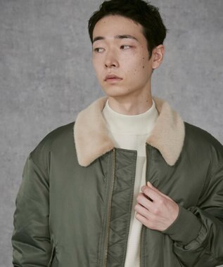 WEGO 【ユニセックス着用ITEM】フライトジャケット カーキ