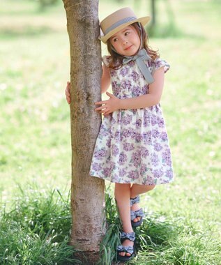 ANY KIDS 【WEB限定柄有】総柄 サマー ワンピース アジサイ