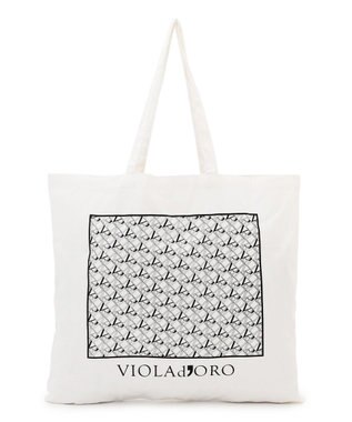 23区 【先行予約】VIOLAd'ORO イタリアンラフィアシート ベルトデザイン 2WAYトートバッグ ベージュ系