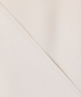 23区 L 【洗える】バックサテンアムンゼン リボン付き スキッパー ブラウス アイボリー系