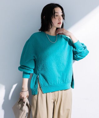 Green Parks フラワーフクレジャカードプルオーバー Green