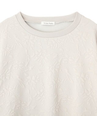 Green Parks フラワーフクレジャカードプルオーバー Gray