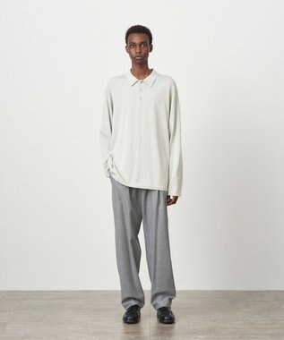 ATON COTTON SILK CASHMERE | ポロセーター - UNISEX GRAY