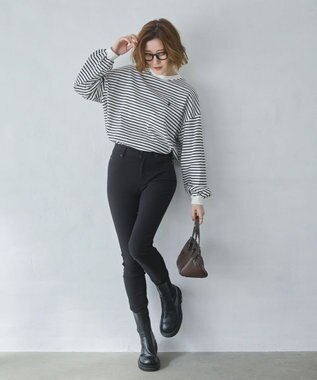 WEGO 【大好評により再入荷！】USPOLOだぼそでカラーロンT ホワイトボーダー