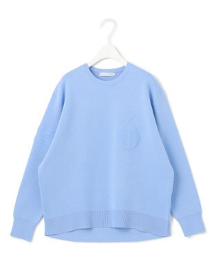 ICB 【洗える】ナンバリングカラーニット  プルオーバー スカイブルー系［ソウルナンバー６］