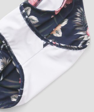 San-ai Resort（三愛水着楽園） 【SALE】フリルトップス３点セット　9M　【San-ai Resort（サンアイリゾート）】 ホワイト×ネイビー