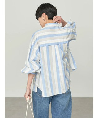 AMERICAN HOLIC イージーケア切替タックワイドシャツ Multi