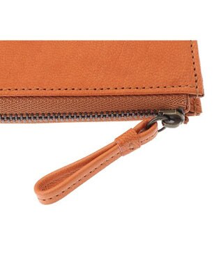 genten ゴートベーシック Ｌファスナー長財布 レンガ