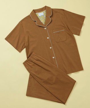 une nana cool 【綿100%】70/2 天竺 半袖開襟パジャマ MADE WITH LIBERTY FABRIC