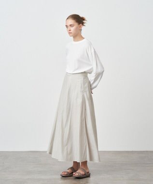 ATON FRESCA SINGLE JERSEY | L/S Tシャツ WHITE