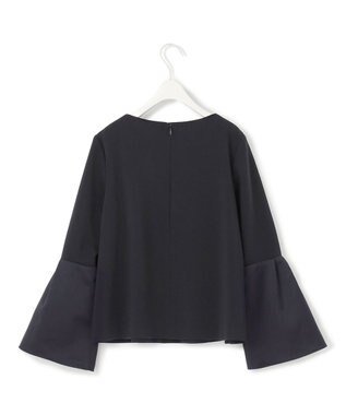 ICB L 【洗える】ミリオーネダンボールニットブラウス ネイビー系