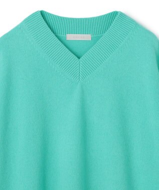 UNFILO 【野呂佳代さん着用】カシミヤブレンド Vネックニット ミント