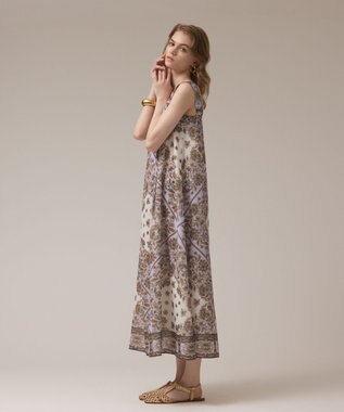 GRACE CONTINENTAL マルチWAYシフォンワンピース ブラウン