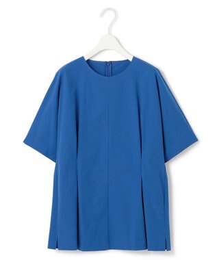 ICB L 【接触冷感・撥水・UVケア・洗える】 プルーフ4WAYタフタ ブラウス ラピスラズリ系