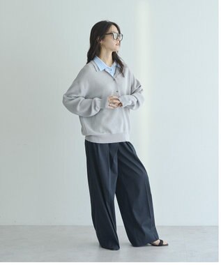 YECCA VECCA 2wayレイヤード風ポロニット Gray