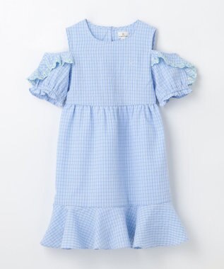 組曲 KIDS 【110-140㎝】ジュエルシー ワンピース サックスブルー系