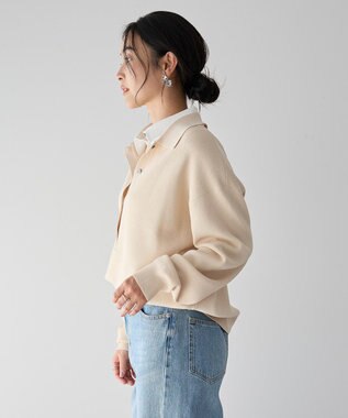 YECCA VECCA 2wayレイヤード風ポロニット Light Beige