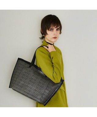 PELLE BORSA ミディアムトート Grise グリーズ 9111 ブラック