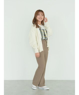 AMERICAN HOLIC ＵＶカットミディニットカーディガン Off White