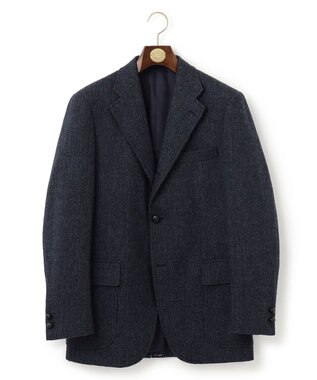 J.PRESS MEN 【LOVAT】 LAVEROCK TWEED ヘリンボーン ジャケット ネイビー系1