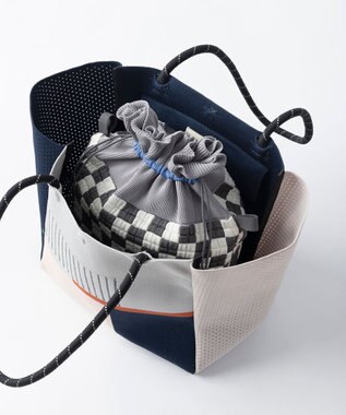 TRICOTE ピクセル巾着ポーチバッグ 95GRAY