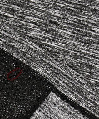 JOSEPH ABBOUD MOUNTAIN ランダムスラブリップル Tシャツ グレー系