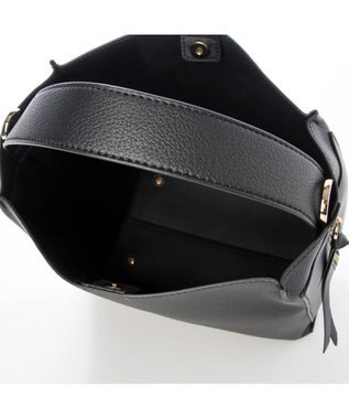 UNBILLION カシュカシュ cachecache / ミニトート付サイドポケット2wayトーバッグ ブラック