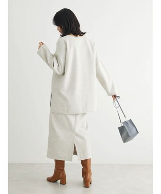 Green Parks 圧縮ポンチキーネックチュニック Ivory